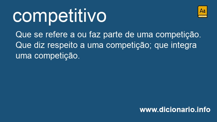 Significado de competitivo