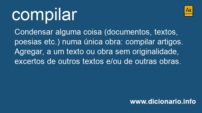 Significado de compila