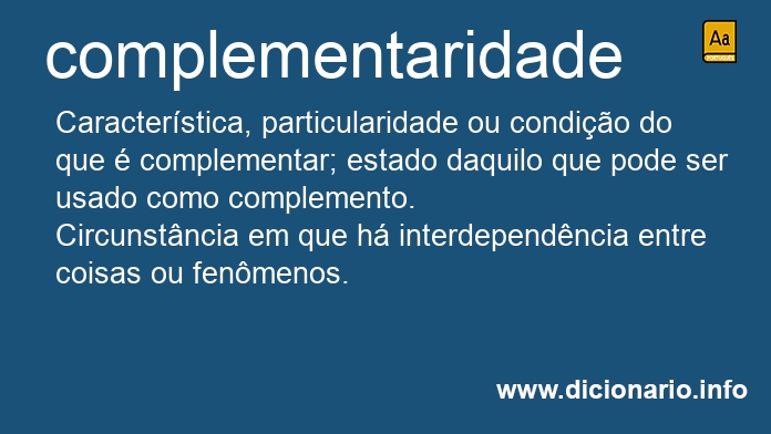 Significado de complementaridades
