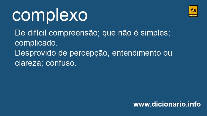 Significado de complexo