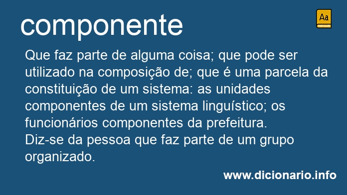 Significado de componente