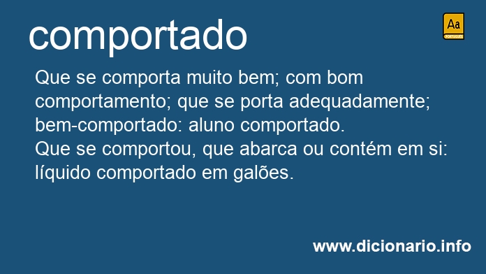 Significado de comportado