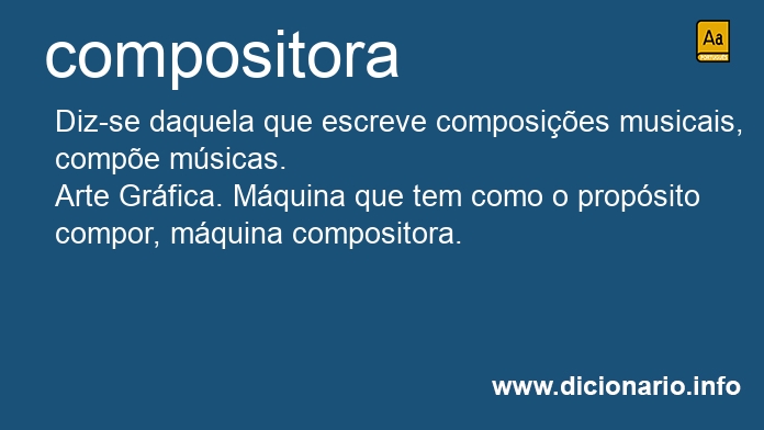 Significado de compositora