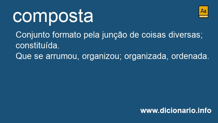 Significado de composta