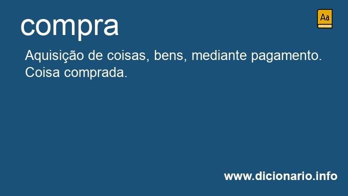 Significado de compra
