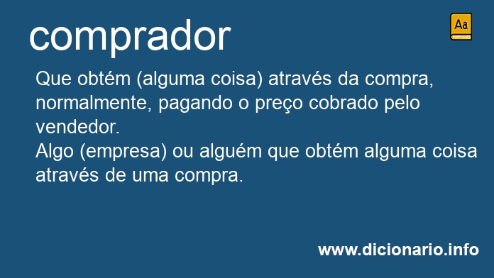 Significado de comprador