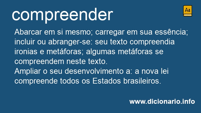 Significado de compreende