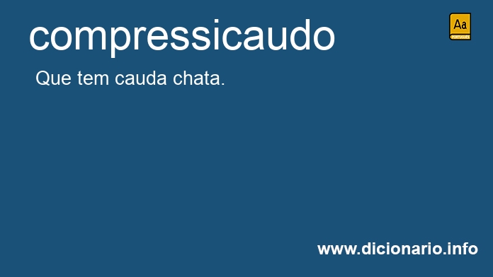 Significado de compressicaudo