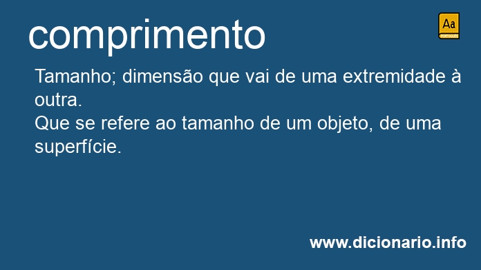 Significado de comprimento