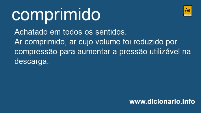 Significado de comprimida