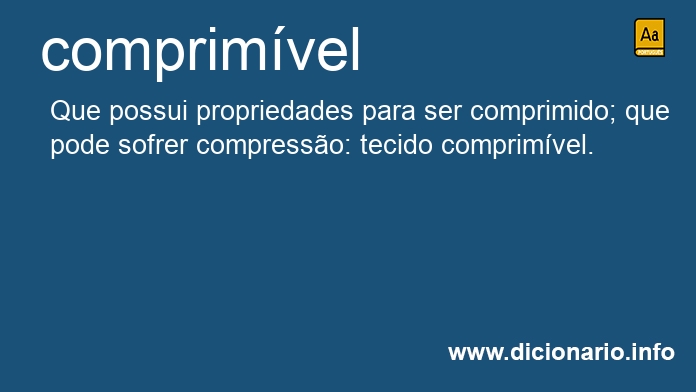 Significado de comprimveis