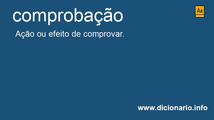Significado de comprobao
