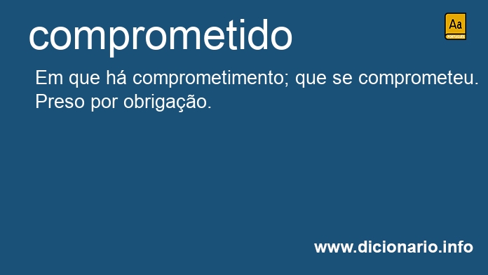 Significado de comprometida