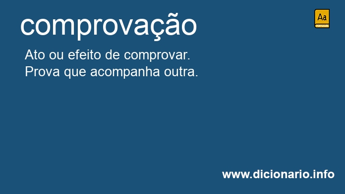 Significado de comprovao