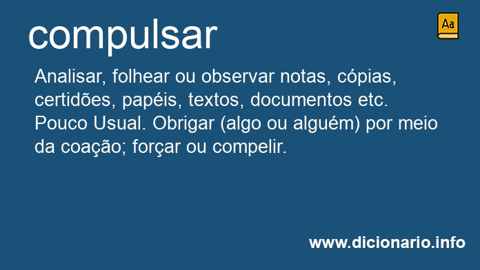 Significado de compulsara