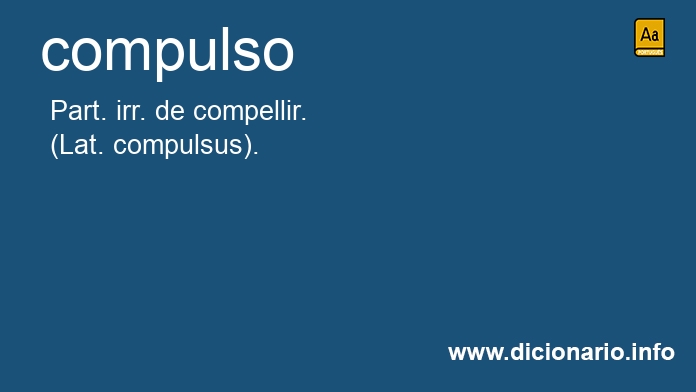 Significado de compulso