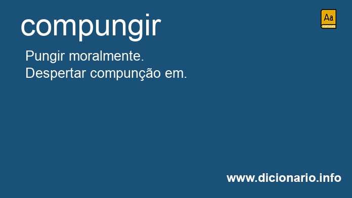 Significado de compungir