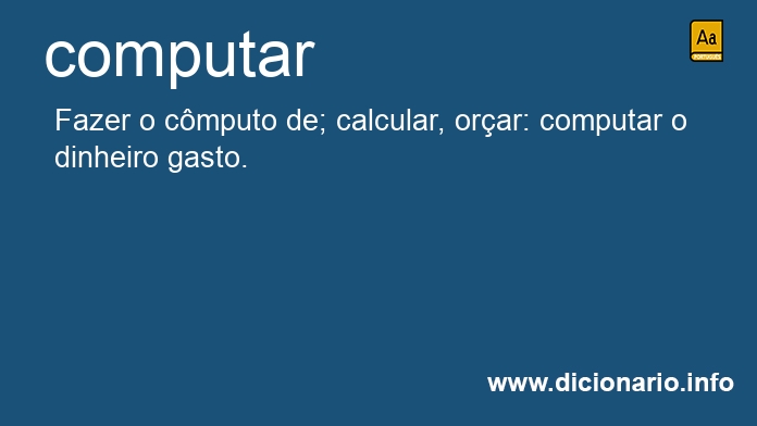 Significado de computar