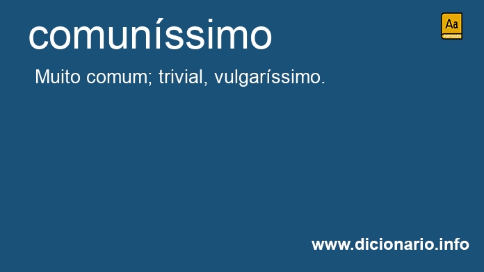 Significado de comunssima