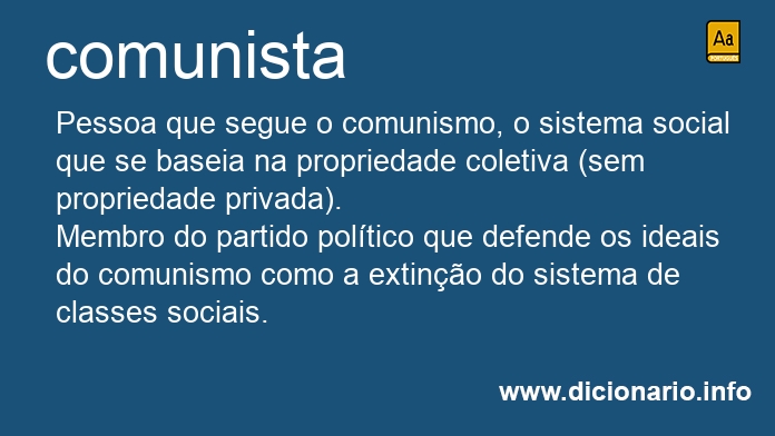Significado de comunistas