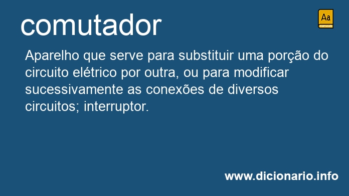 Significado de comutadores