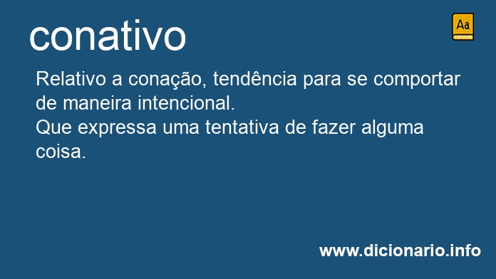 Significado de conativos