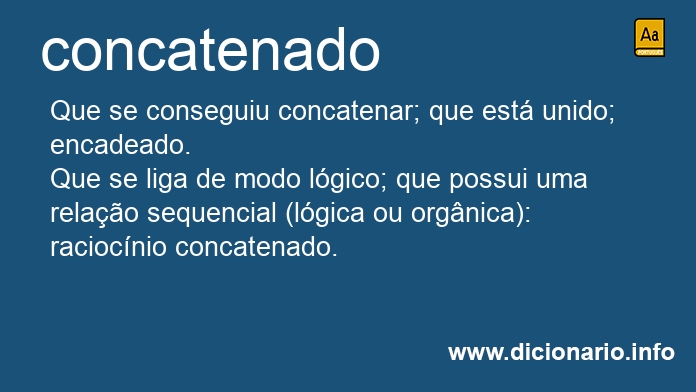 Significado de concatenado