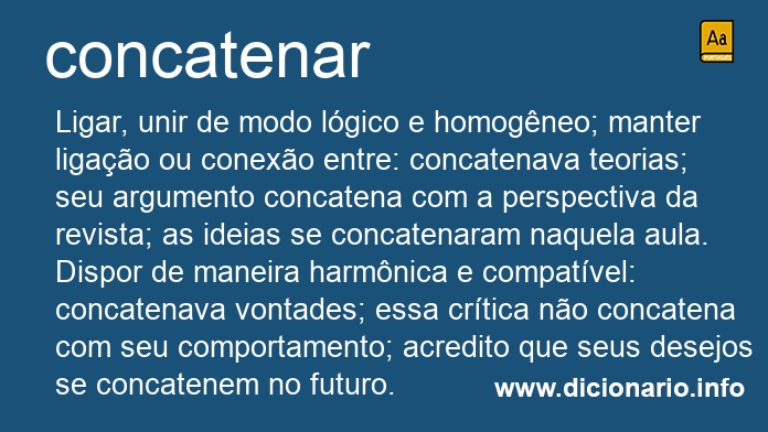 Significado de concatenar