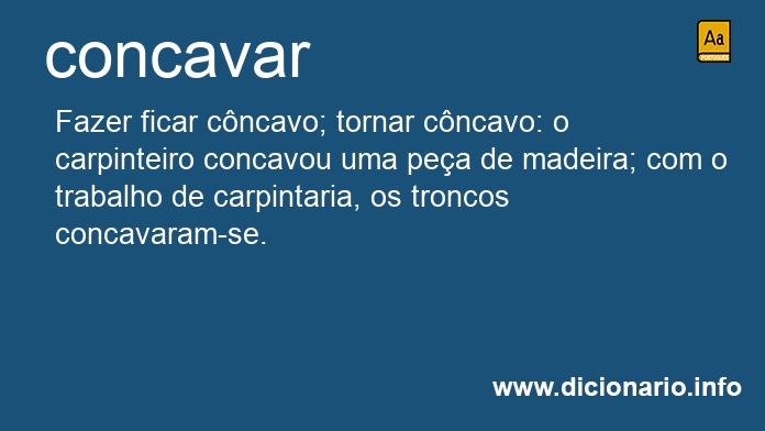 Significado de concavar