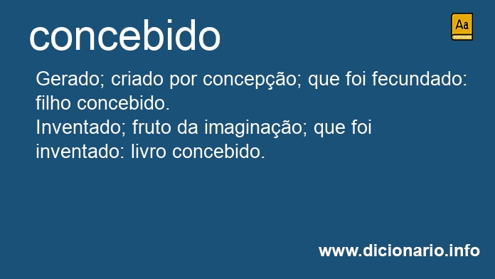 Significado de concebida