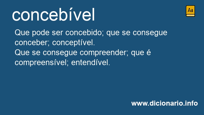 Significado de concebvel