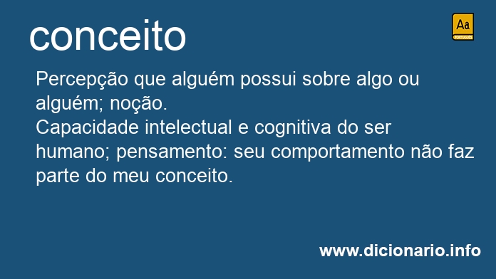 Significado de conceito