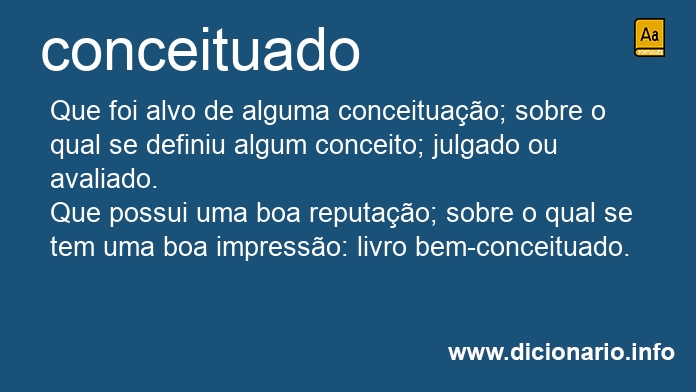 Significado de conceituada