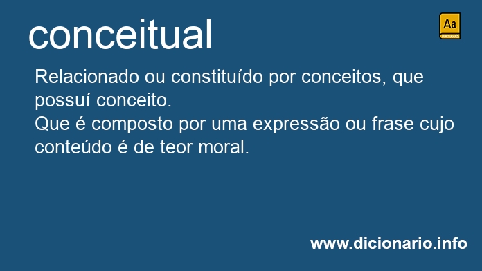 Significado de conceitual