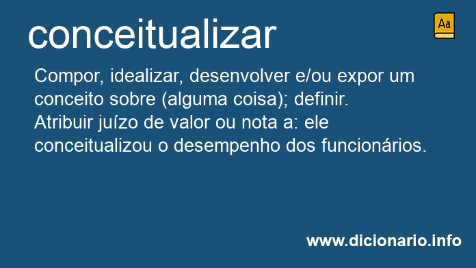 Significado de conceitualizai