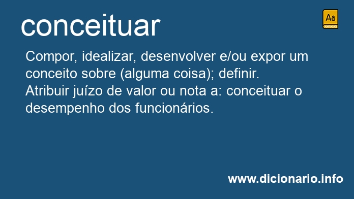 Significado de conceituar