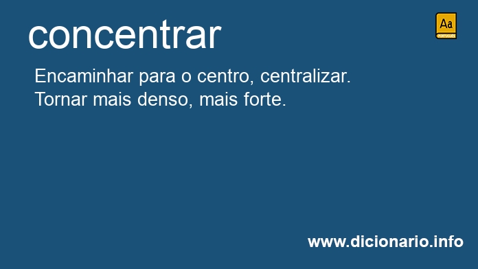 Significado de concentra