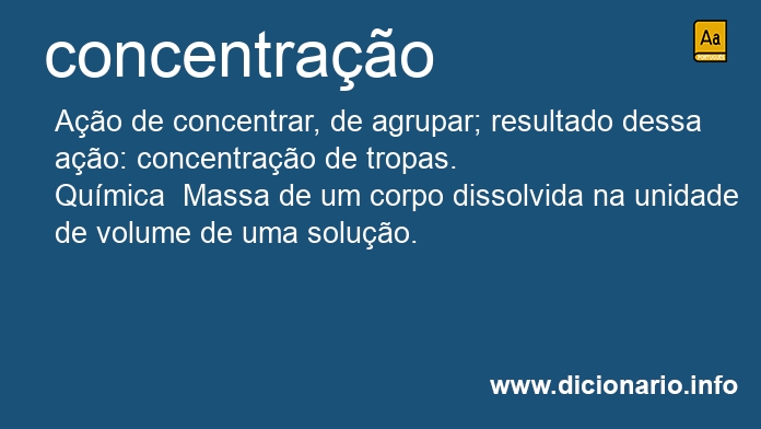 Significado de concentrao