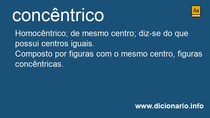 Significado de concntrico