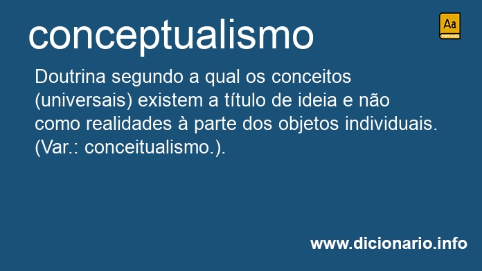 Significado de conceptualismo