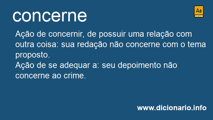 Significado de concerne