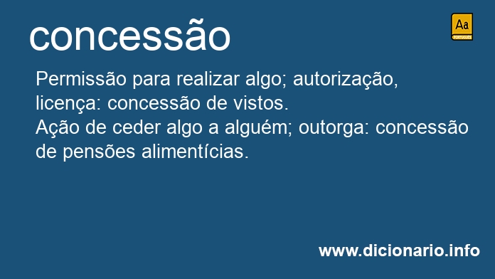 Significado de concesso