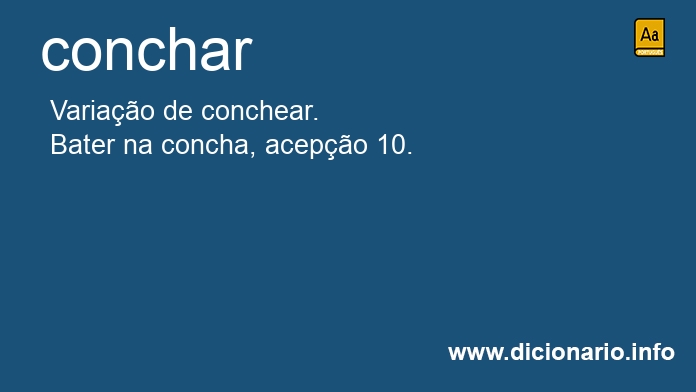 Significado de concham