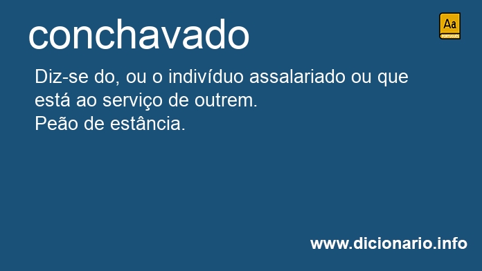 Significado de conchavado