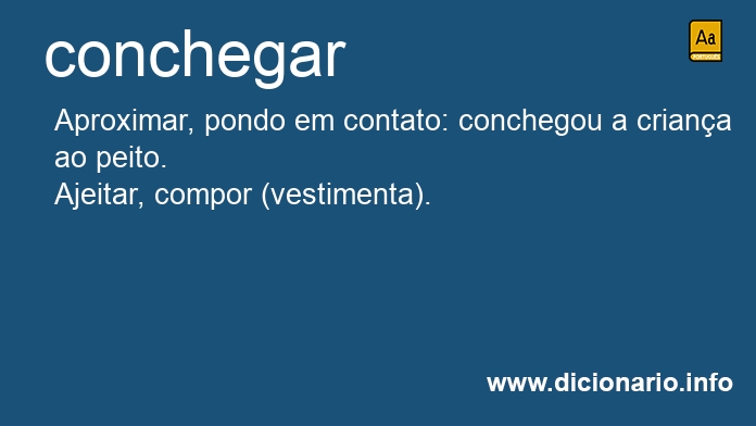 Significado de conchega