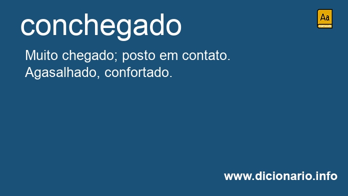 Significado de conchegada