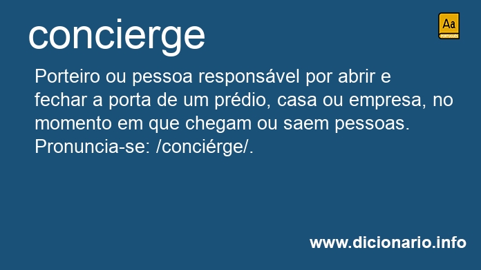 Significado de concierge