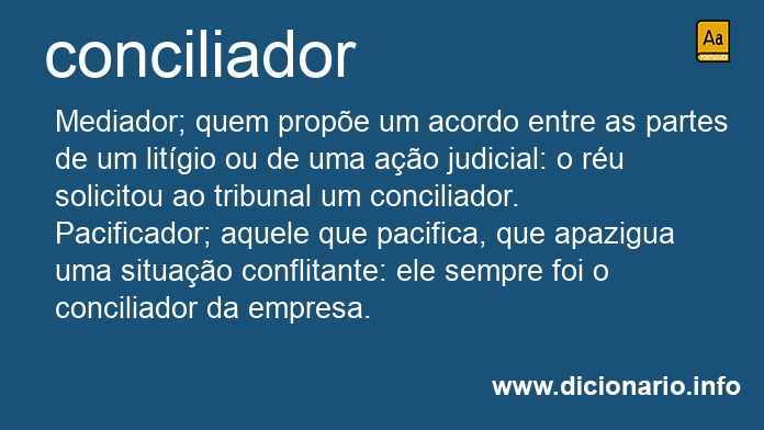 Significado de conciliadora