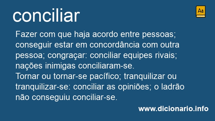 Significado de conciliar