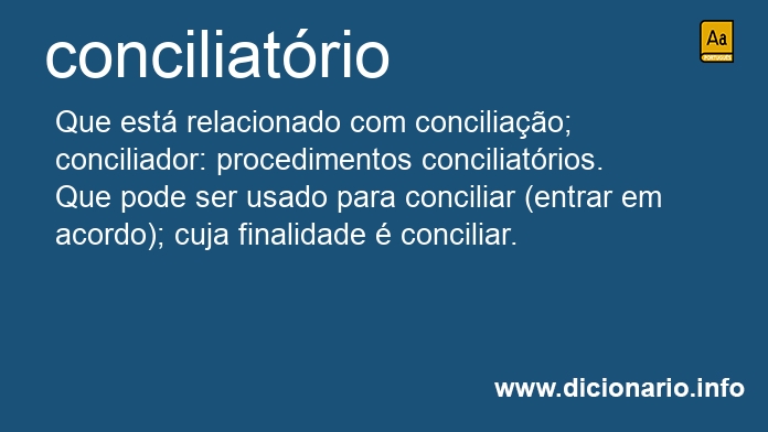 Significado de conciliatria